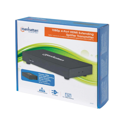 Splitter Manhattan 4 Puertos 1080 HDMI
