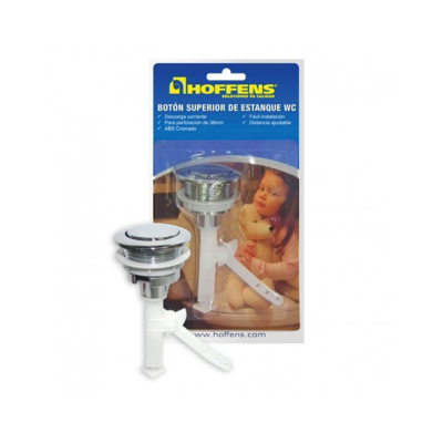 Botón WC 38MM Cromado Estanque