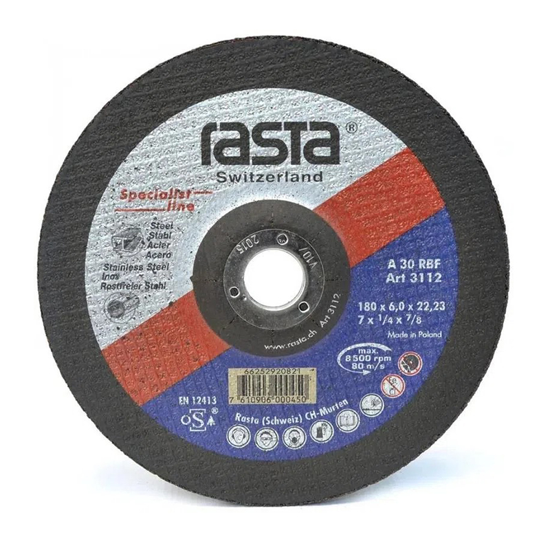 Disco Desbaste Rasta 7 1/4" Metal.