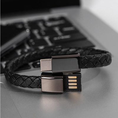 Brazalete Tipo-C 5A 20cm (color Negro y Blanco).