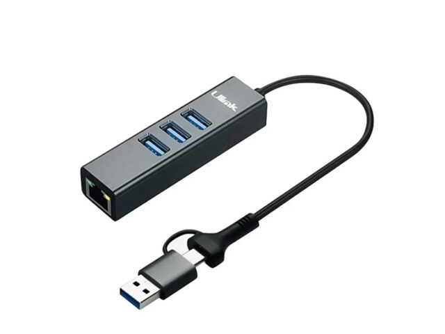 Hub USB 4 Puertos USB C y USB A 3.0 Ulink
