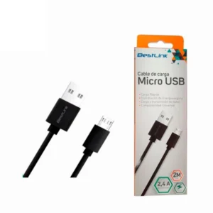 Cable cargador de 2,4Amp micro USB 2 m Mod. BL-CH20400 - Imagen 1