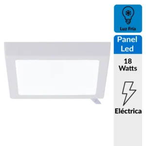 Foco Sobrepuesto Led Cuadrado 12w 6500K