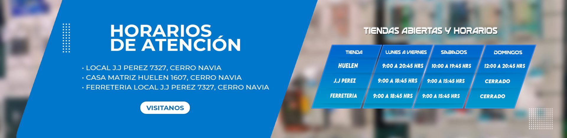Horarios de atención